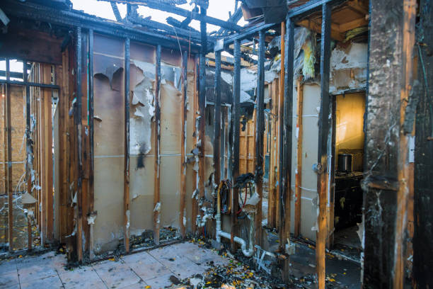 Professional Emergency Fire Cleanup technician working in Morganton, NC